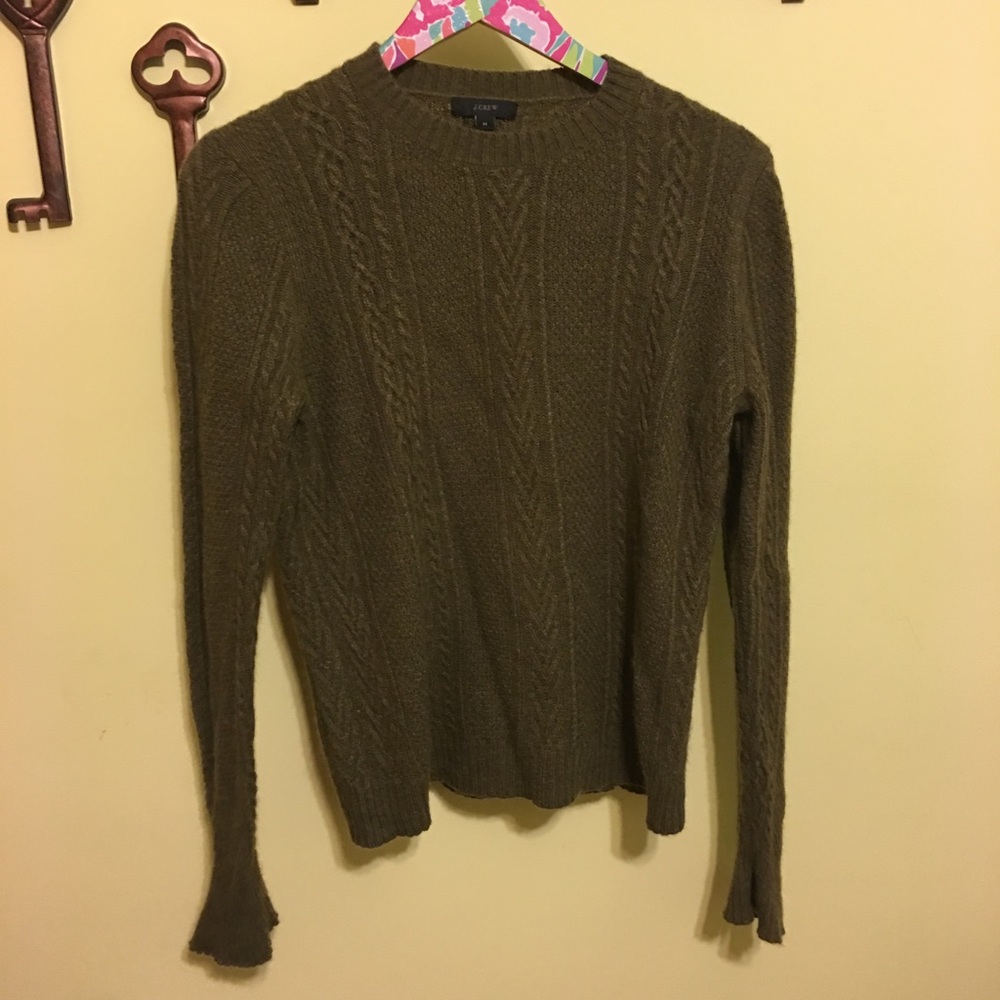 J Crew Olive Green Sweater